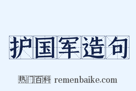 护国军造句是什么意思的图片